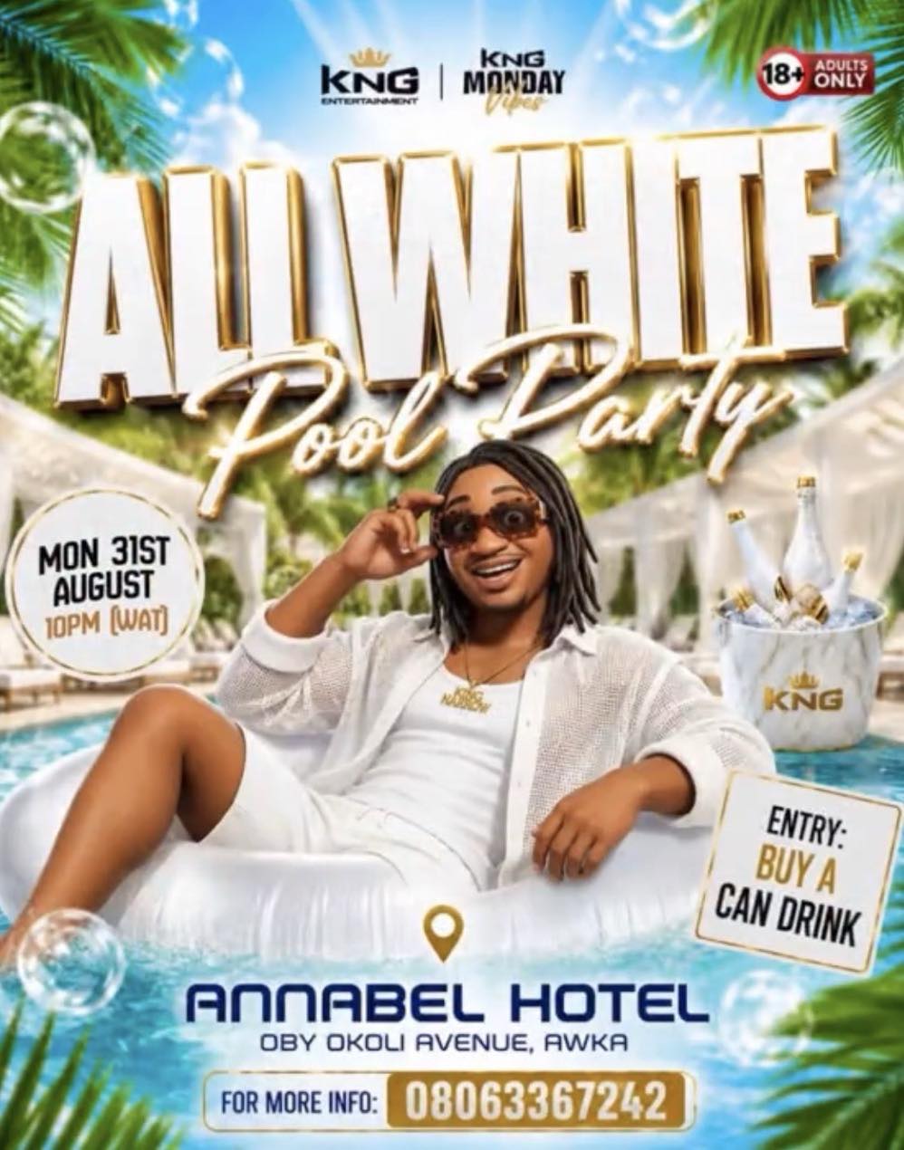 All White Pool Party - Event in Awka, Anambra on Jubilq