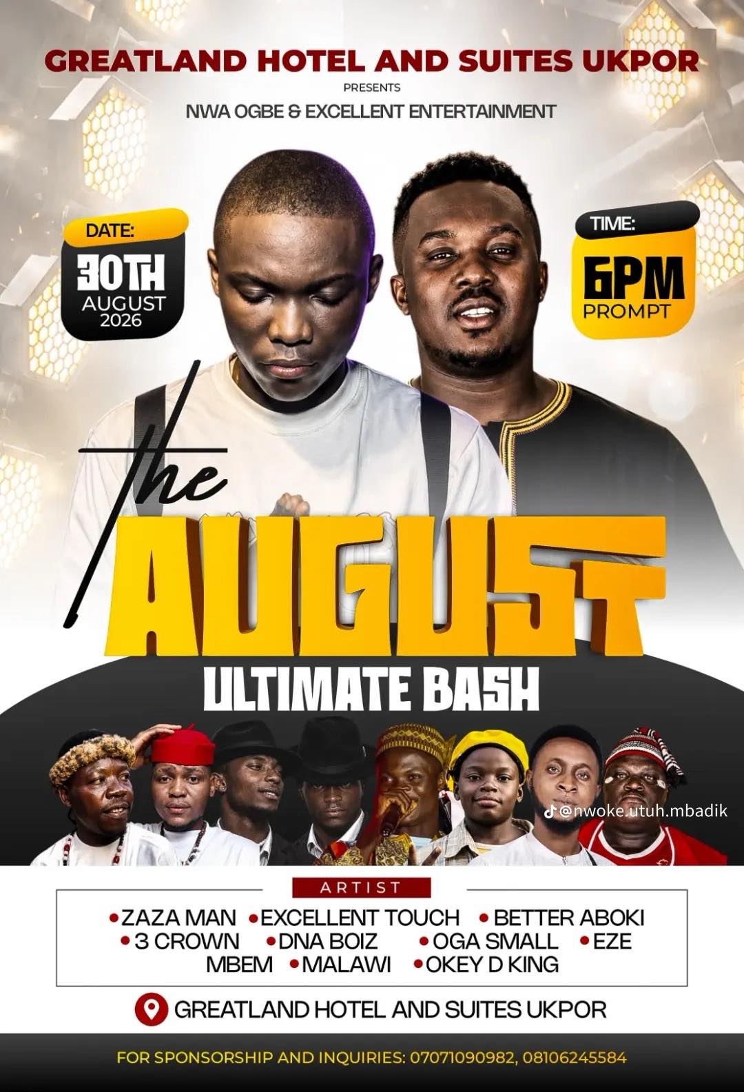 The August Ultimate Bash - Event in Nkpor, Anambra on Jubilq
