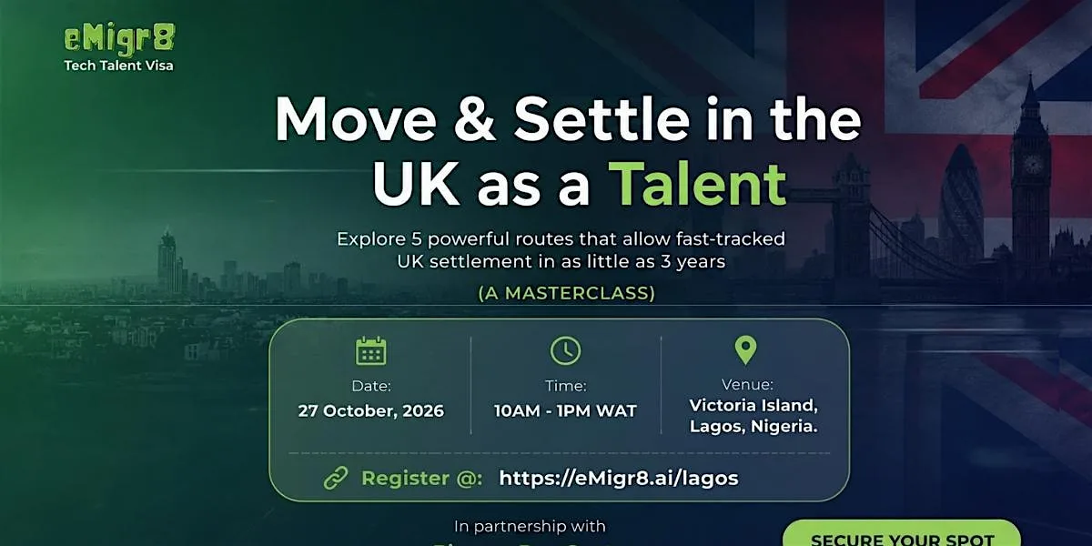 Move & Settle in the UK as a Talent Masterclass