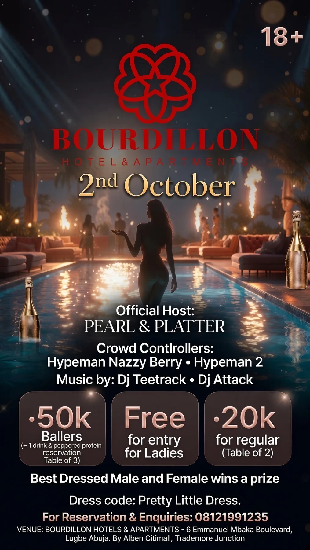 BOURDILLON LOUNGE. 18+ - Event in Abuja, FCT on Jubilq