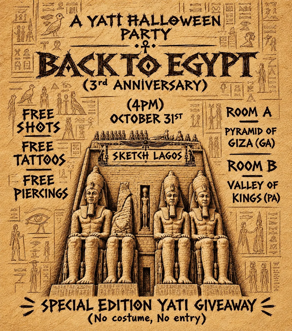 YATI HALLOWEEN III - BACK TO EGYPT