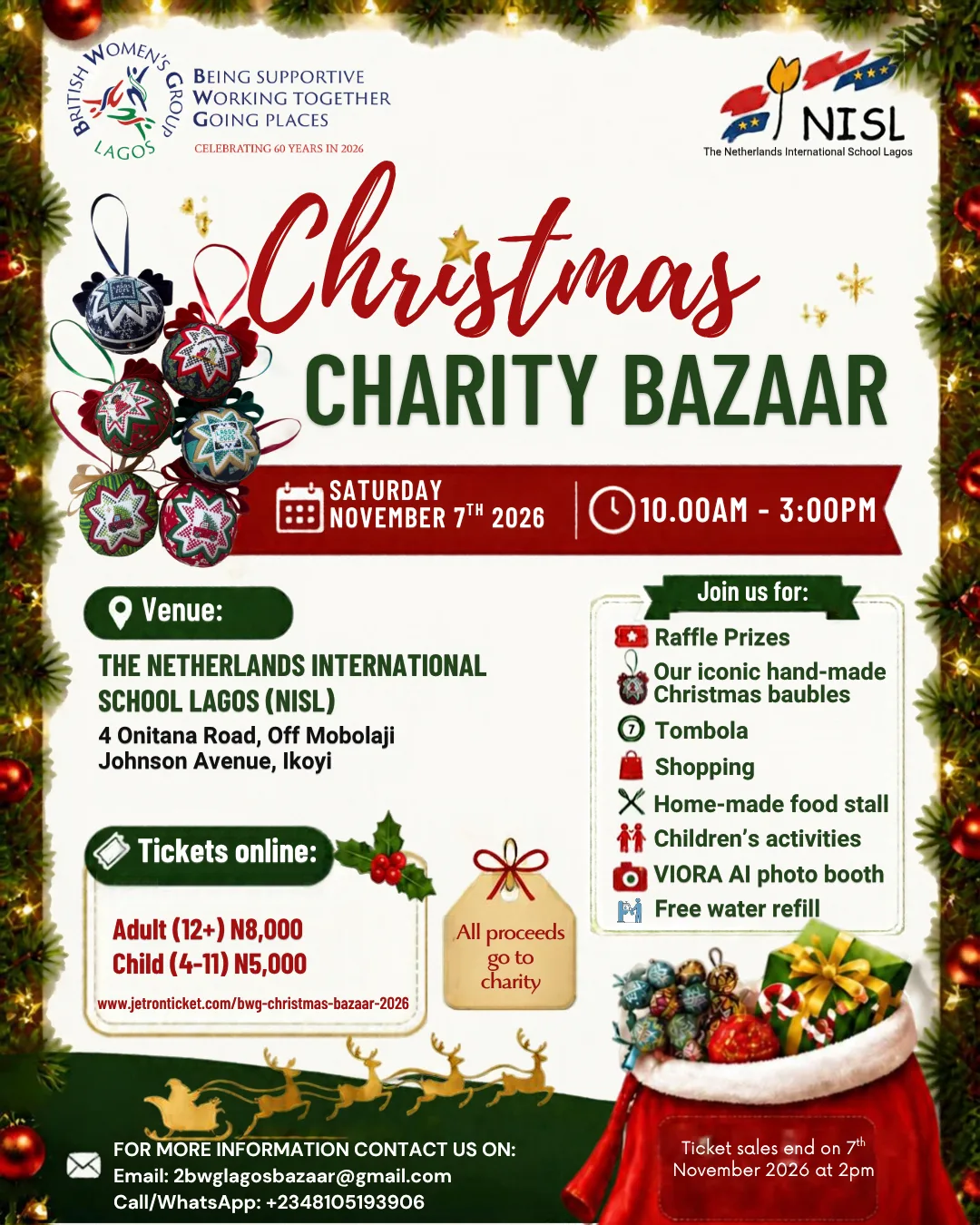 BWG Christmas Bazaar 2026