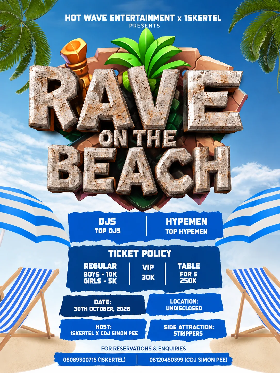RAVE ON THE BEACH