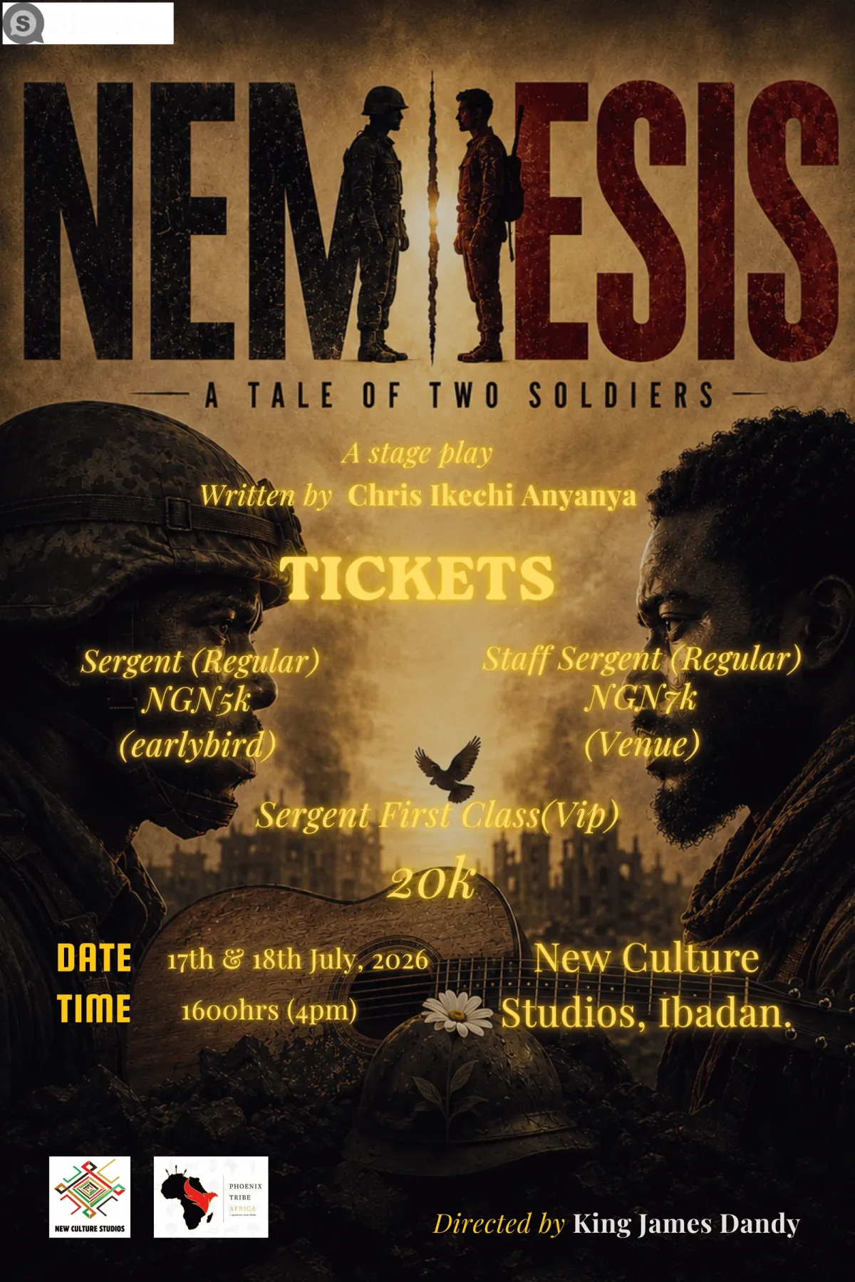 NEMESIS: A Tale Of Two Soldiers. (A Stage Play)