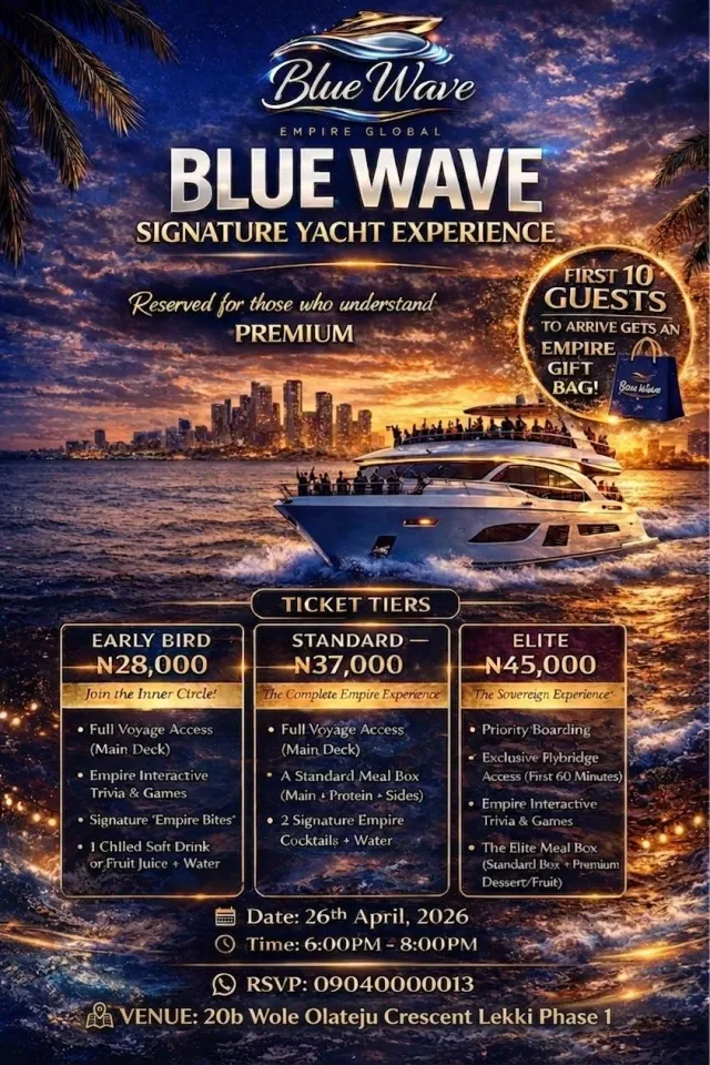 BLUE WAVE SIGNATURE YACHT EXPERIENCE