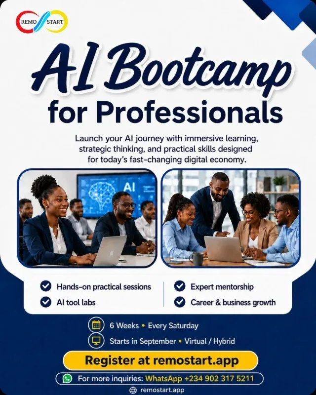 REMOSTART AI BOOTCAMP FOR PROFESSIONALS